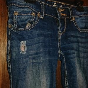 Dark Amtethyst Ripped Jeans